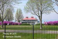 Burlington, VT - Boathouse and Flowers
